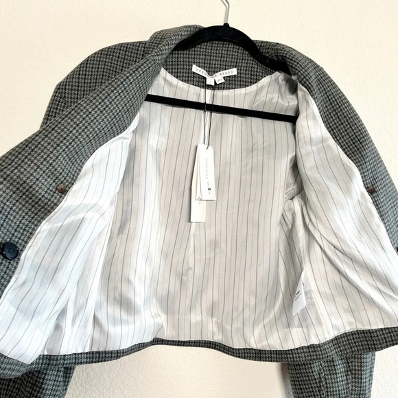 Veronica Beard Sybille Houndstooth Wool blend Cropped Jacket Blazer size 2 - Picture 11 of 16